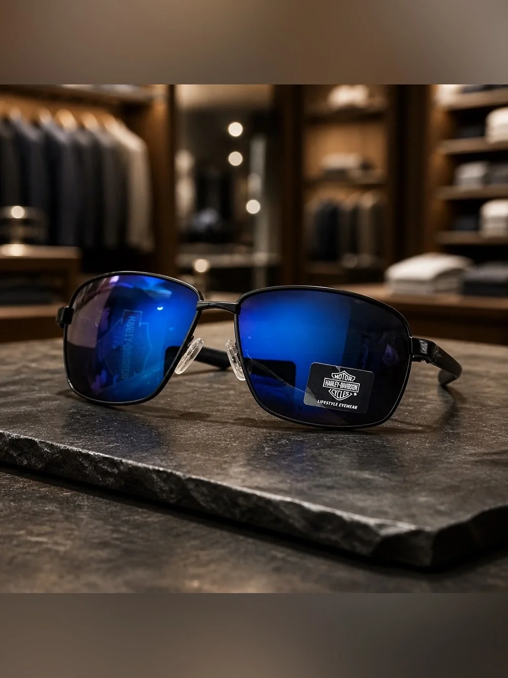 NWT Harley-Davidson Black Smoke Sunglasses HD006655/S 0X1